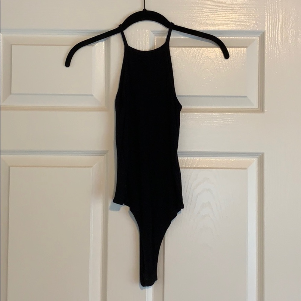 Out from Under Ribbed High Neck Bodysuit